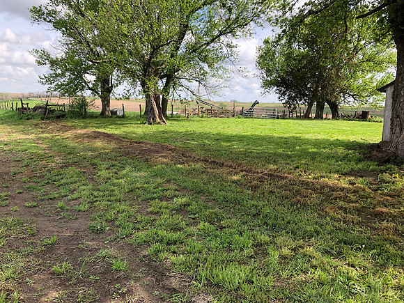 Fence removed looking northeast