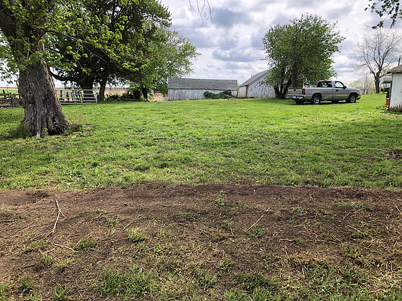 Fence removed looking east